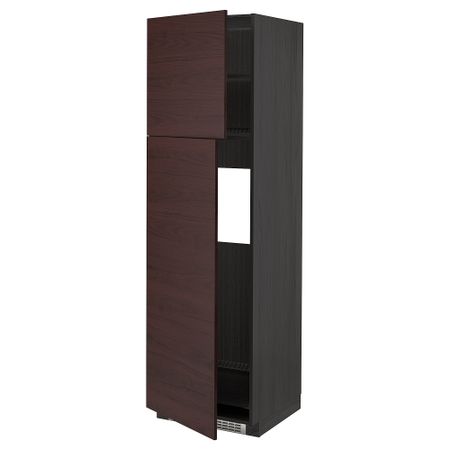 Высокий шкаф для холодильника, 2дверцы, 60x60x200 cm IKEA METOD МЕТОД 894.646.47