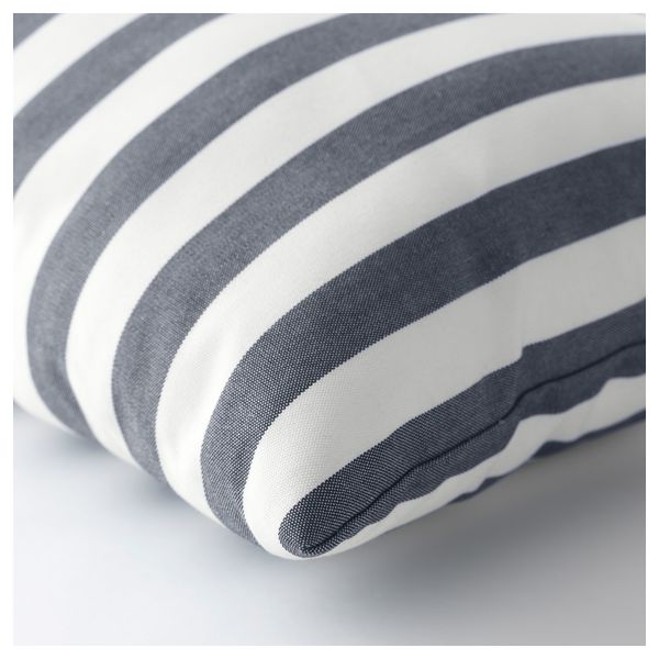 Подушка для садовой мебели ГРЕНО, синий, полоска (60x30 см) - схема-чертеж с размерами