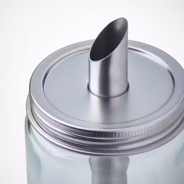 CITRONHAJ ЦИТРОНХЭЙ Дозатор сахара - прозрачное стекло/нержавеющ сталь 15 см - фото 3