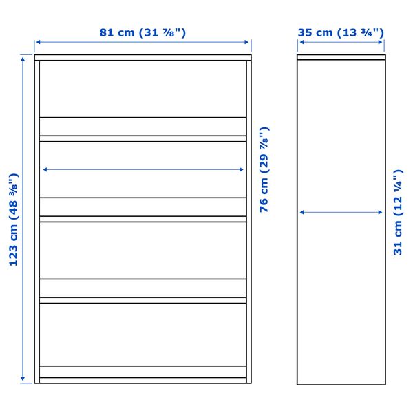 IKEA, дополнительный ракурс - схема-чертеж с размерами