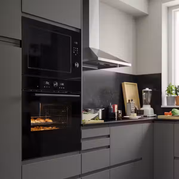 SPJUTBO Духовка с конвекцией - с фукнцией пара функция гриля/чёрный IKEA 500 - фото 2