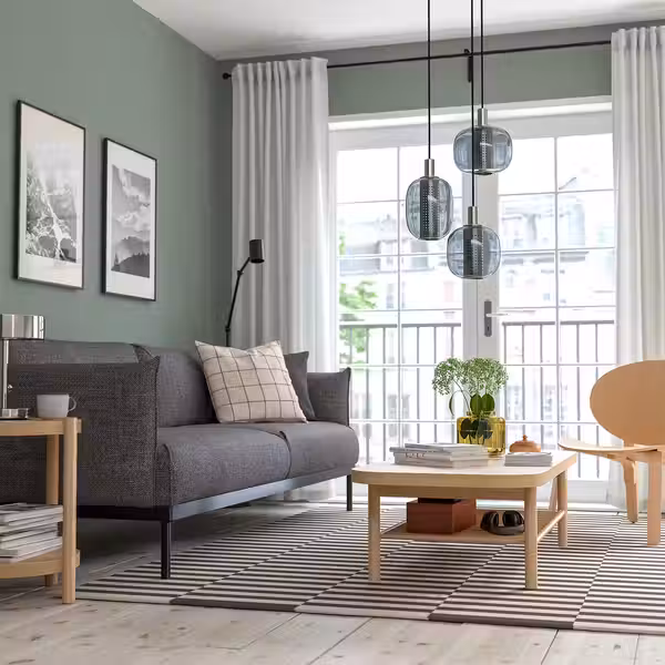 LISTERBY Журнальный стол - дубовый шпон 140x60 см - фото 3