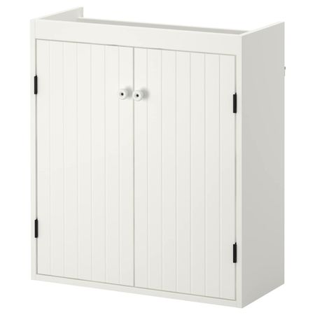 Шкаф под раковину с 2 дверец, белый 60x25x68 см IKEA SILVERÅN СИЛВЕРОН 403.690.67