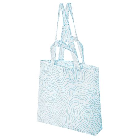 Сумка, 45x36 см, синий-белый IKEA SKYNKE СКЮНКЕ 605.443.91