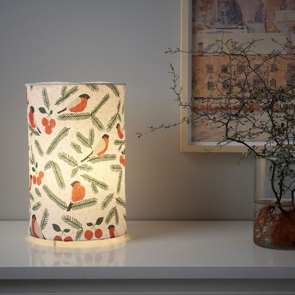 Лампа настольная, птица 30 см IKEA STRÅLA СТРОЛА 505.031.45 - схема-чертеж с размерами