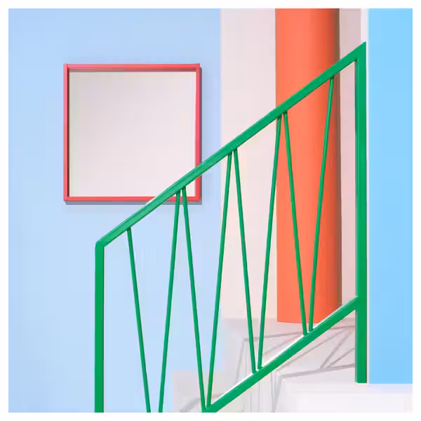 TURBOKASTANJ ТУРБОКАСТАН Зеркало - красный 75x75 см - фото 2