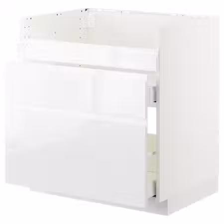 METOD Напол шк д/мойки ХАВСЕН/3фасада/2ящ