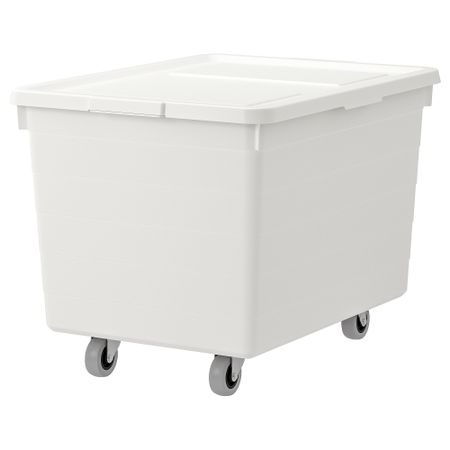 Контейнер на колёсах с крышкой, 38x51x37 см, белый IKEA SOCKERKAKA СОККЕРТАКАBIT СОККЕРБИТ 092.075.72