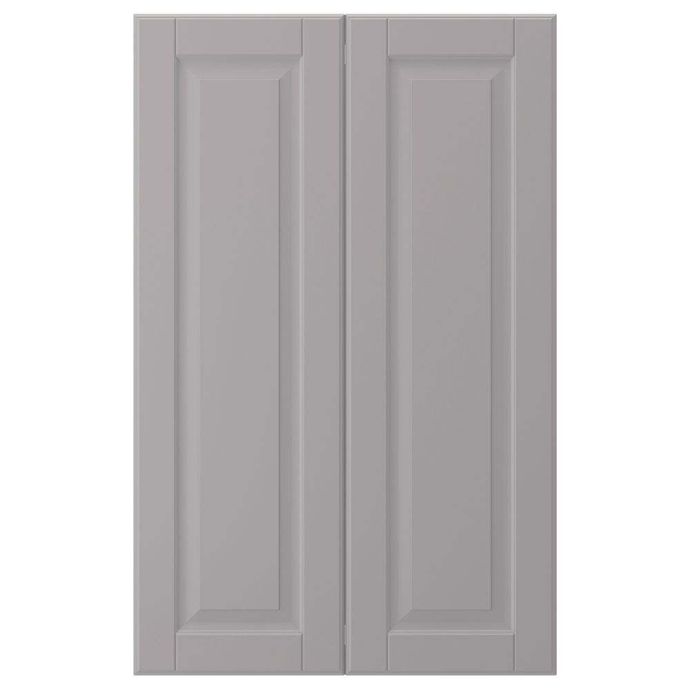 Дверца для напольного углового шкаф, 2 шт., серый, 25x80 см IKEA BODBYN БУДБИН 102.210.44 - фото 1