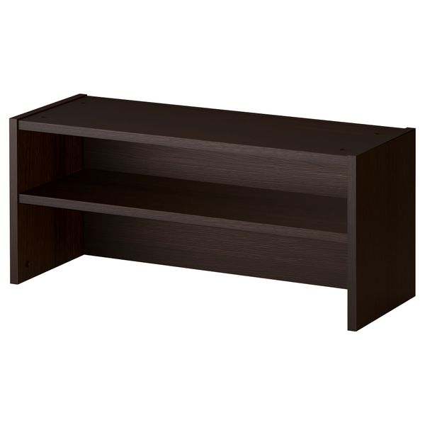 Верхняя полка БИЛЛИ, черно-коричневый (80x28x35 см) - схема-чертеж с размерами