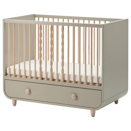 MYLLRA Детская кроватка с ящиком - бежевый 60x120 см