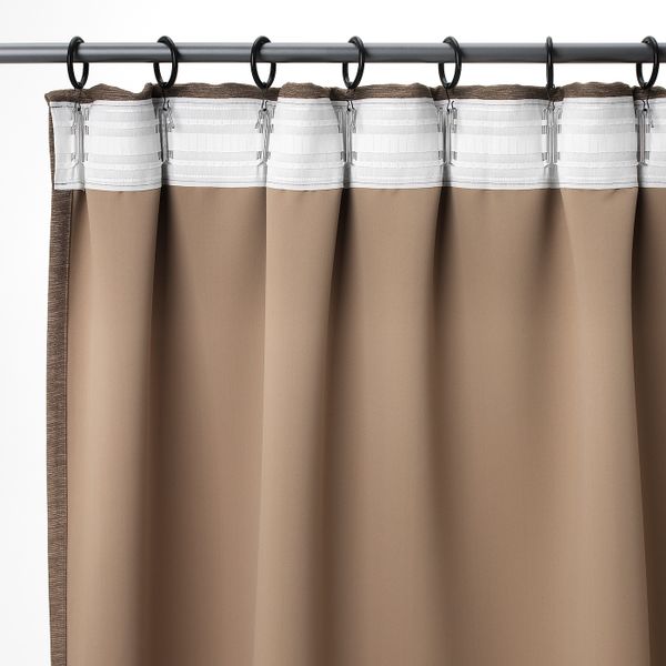 Затемняющие гардины, 2 шт., коричневый 145x300 см IKEA VILBORG ВИЛБОРГ 403.802.01 - схема-чертеж с размерами