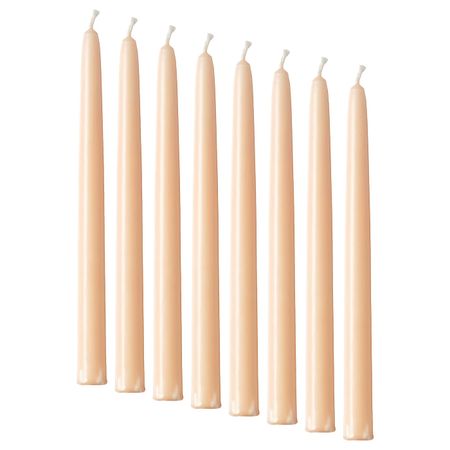 Неароматическая свеча, светло-оранжевый, 25 см IKEA КЛОКХЕТ 904.462.33