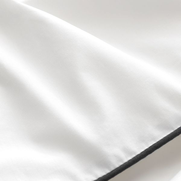 Пододеяльник и 2 наволочки, белый, серый 200x200/50x70 см IKEA КУНГСБЛОММА 104.230.75 - фото 4