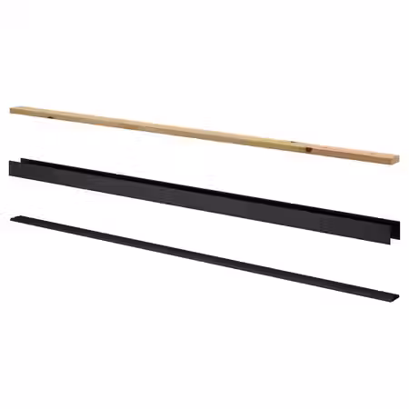 SKYTTA Направляющая для раздвижной двери - 2 паза чёрный