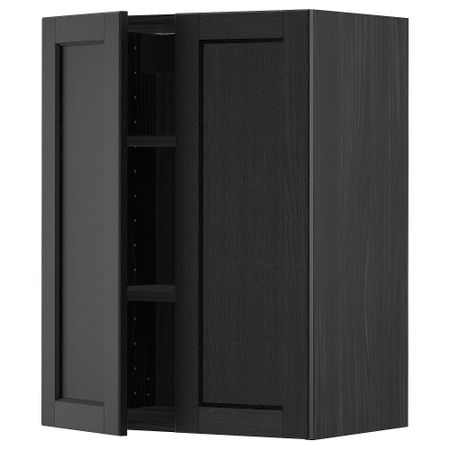 Навесной шкаф с полками, 2 дверцы, 60x80 cm IKEA METOD МЕТОД 594.691.61