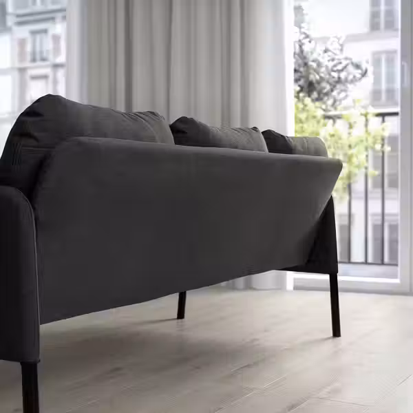 GLOSTAD 3-местный диван - Knisa темно-серый - фото 7