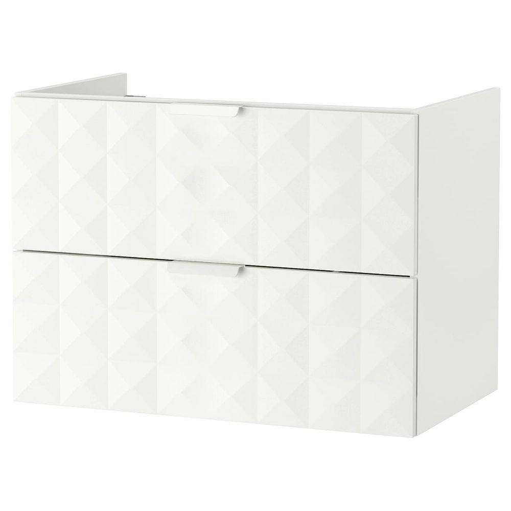 Шкаф для раковины с 2 ящ, Решён белый 80x47x58 см IKEA ГОДМОРГОН 503.909.83 - схема-чертеж с размерами