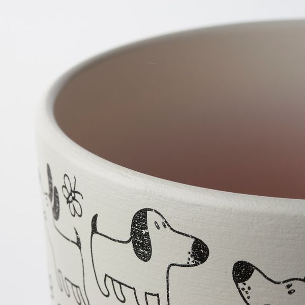 Горшок цветочный, белый/собака 15 см IKEA RUNDMYNTA РУНДМИНТА 105.170.31 - фото 5