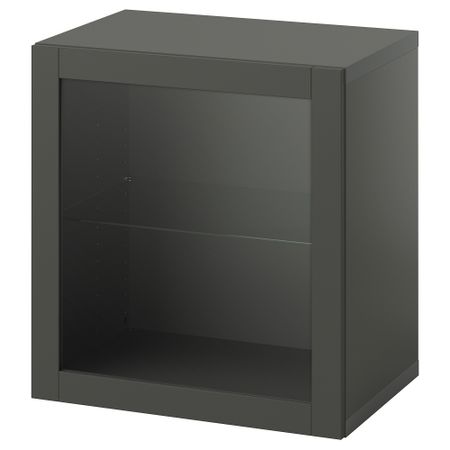 Стеллаж с дверью, темно-серый, Sindvik темно-серый, 60x42x64 см IKEA BESTÅ БЕСТО 795.357.73