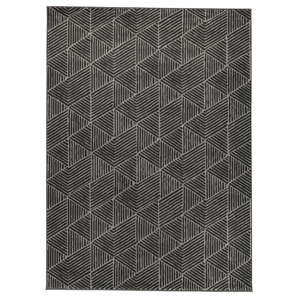 Ковер, короткий ворс СТЕНЛИЛЛЕ, серый (170x240 см) - фото 1