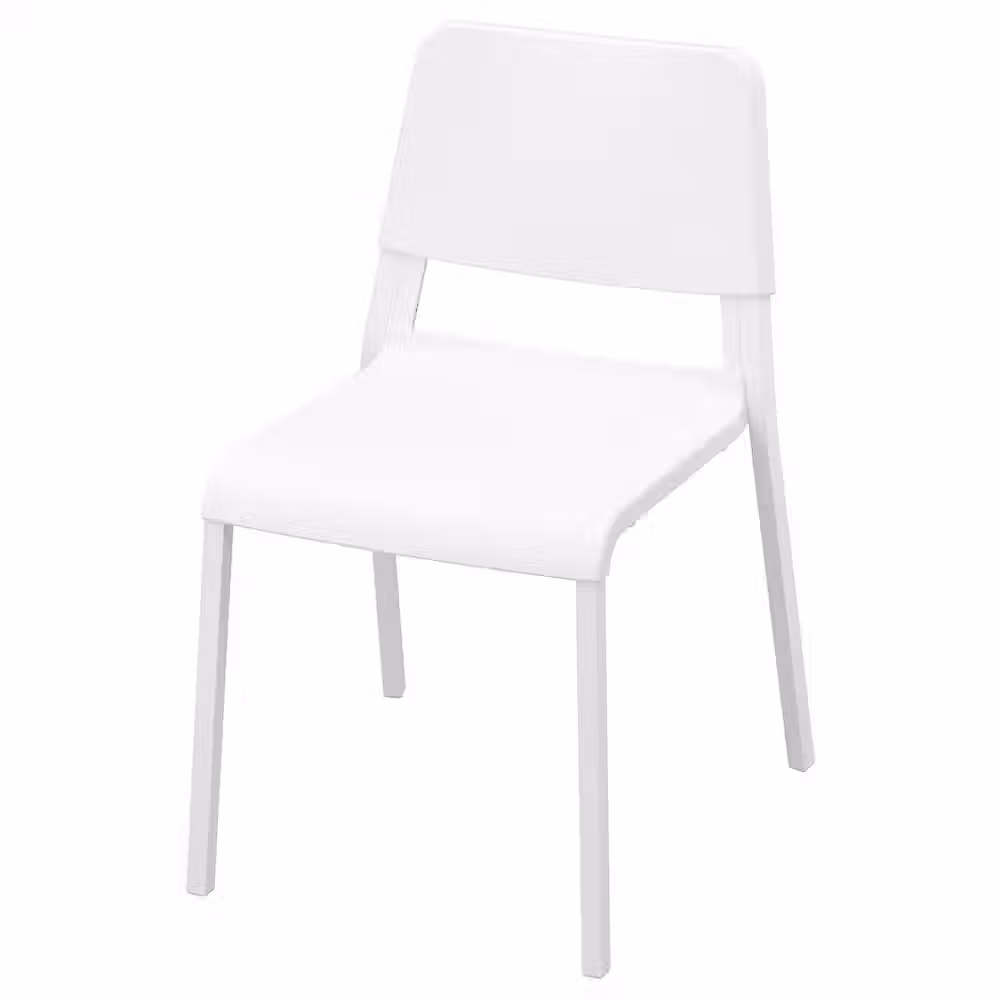 Стул IKEA, Белый, вид спереди