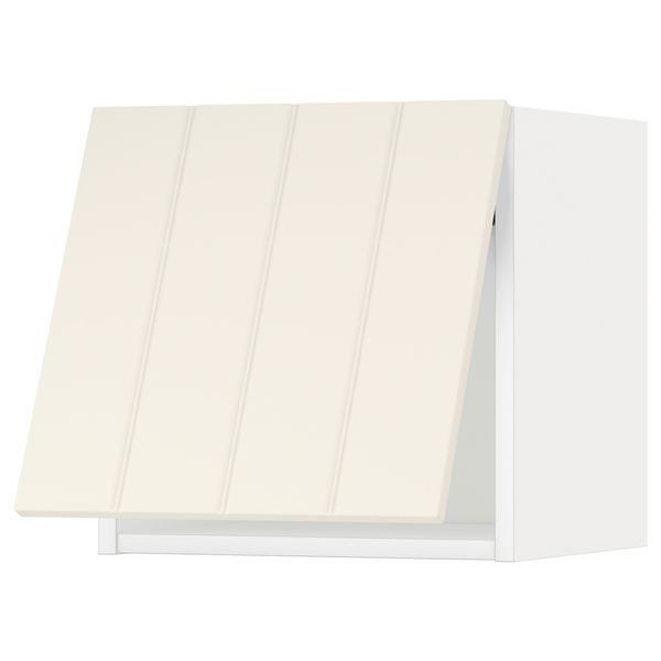 Горизонтальный навесной шкаф МЕТОД, белый, Хитарп белый с оттенком - схема-чертеж с размерами
