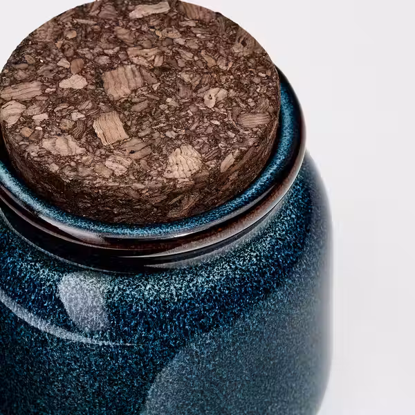 BRUGDHAJ БРУГДХЭЙ Емкость с крышкой - синий 0.3 л - схема-чертеж с размерами