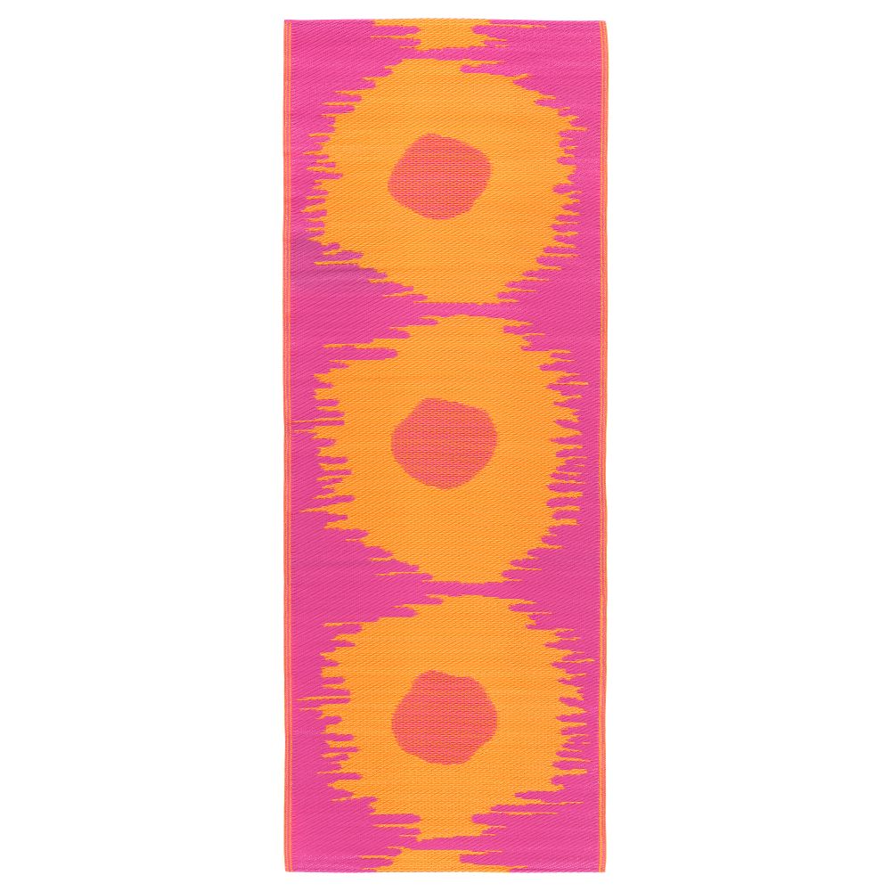 Ковер, безворсовый СОММАР 2017, д/дома/улицы розовый, оранжевый (75x200 см) - фото 1