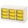 Комбинация для/хранения+контейнеры, белый, желтый 99x44x56 см IKEA TROFAST ТРУФАСТ 492.221.94