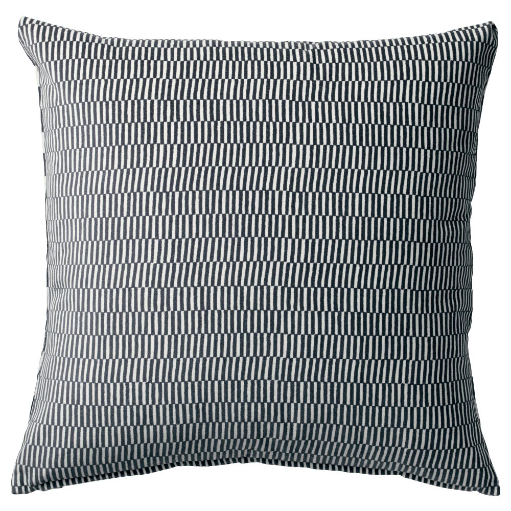 Подушка СТОКГОЛЬМ 2017, в полоску серый, белый (50x50 см) - фото 1