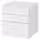 SMÅSTAD / PLATSA Комод с 3 ящиками - белый белый/с рамой 60x57x63 см