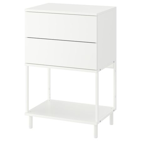 Комод с 2 ящиками, белый/Фоннес 60x42x93 см IKEA OPPHUS ОПХУС 693.253.89