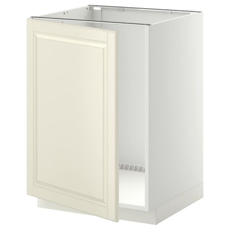 Напольный шкаф для мойки, белый/Будбин белый с оттенком 60x60 см IKEA METOD МЕТОД 794.470.45