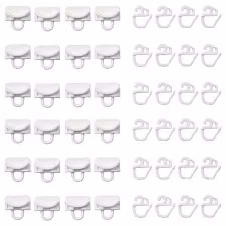 VIDGA Бегунок и крючок - белый