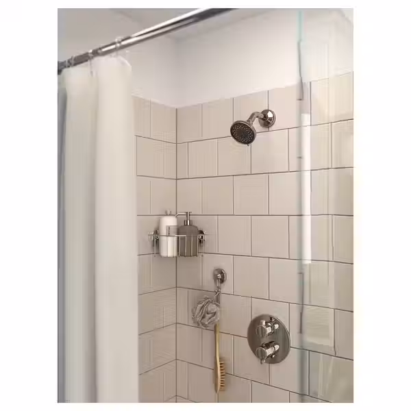 KROKFJORDEN Угловая полка на присосках - оцинкованный 20x11 см - фото 4