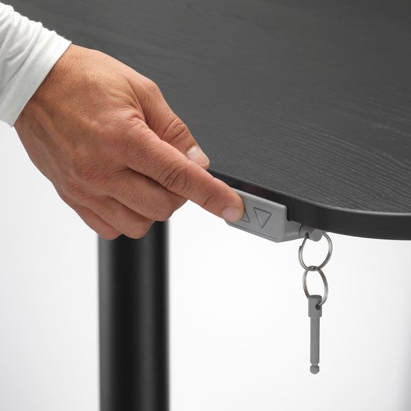 Угловой письменный стол левосторонний трансформер, 160x110 cm IKEA BEKANT БЕКАНТ 292.822.64 - фото 7