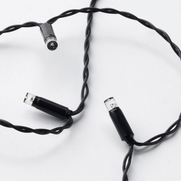 Гирлянда, 12 светодиодов, для сада/с батарейным питанием черный IKEA LEDLJUS ЛЕДЛЬЮС 103.574.57 - фото 3