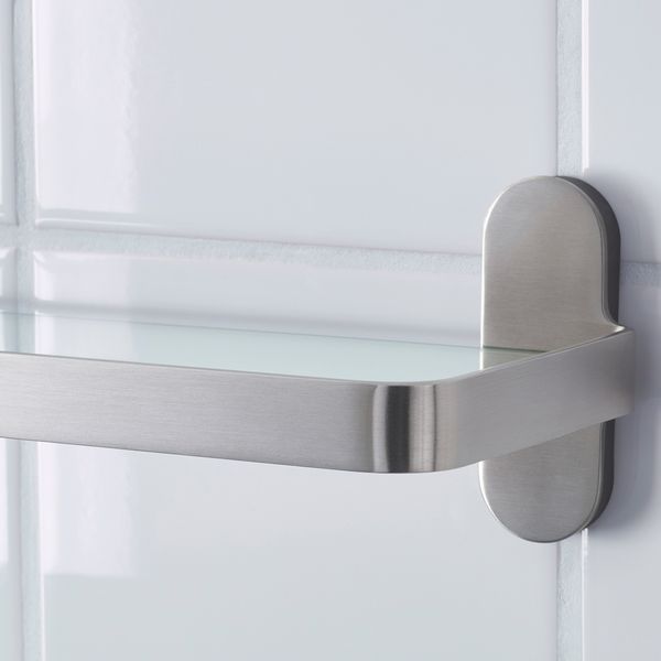 Полка стеклянная, 67x11 см IKEA BROGRUND БРОГРУНД 905.246.74 - схема-чертеж с размерами