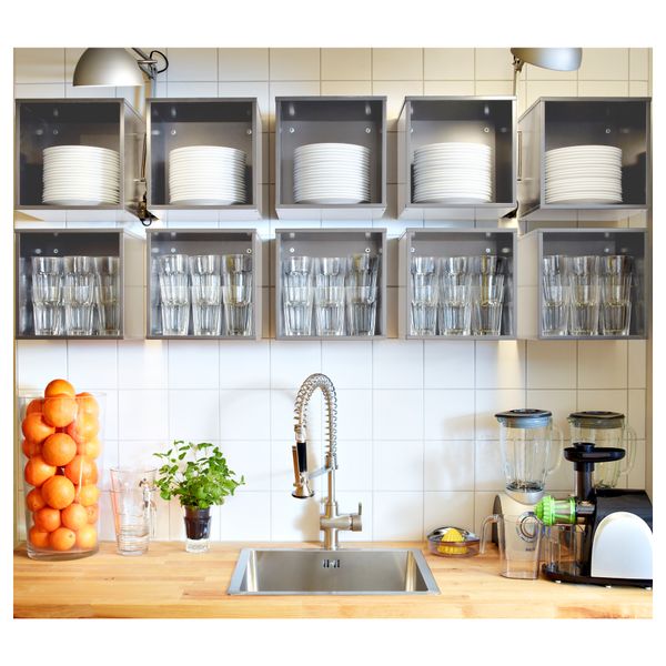 Шкаф навесной ФОРХОЙА, серый (30x30 см) - схема-чертеж с размерами