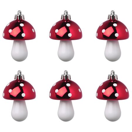 Украшение подвесное, гриб, красный/белый, 7.5 см IKEA ВИНТЕРФЕСТ 504.374.57