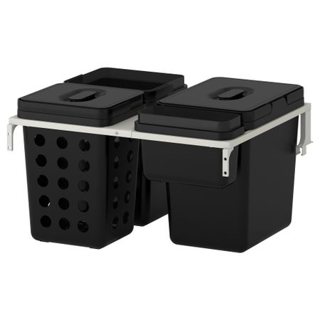 Мусорные контейнеры для шкафа ВАРЬЕРА / УТРУСТА (60 см 47 л)