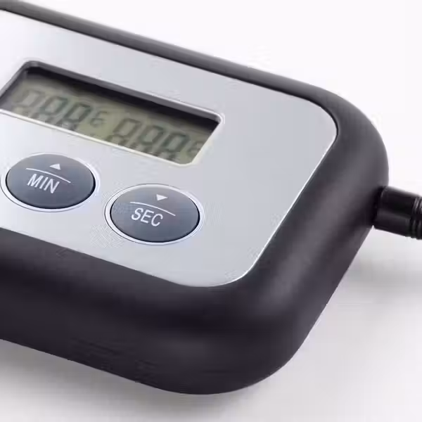 FANTAST Термометр/таймер для мяса - цифровой чёрный - схема-чертеж с размерами