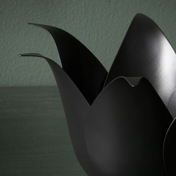 Подсвечник для греющей свечи, темно-серый 10 см IKEA DEKORERA ДЕКОРЕРА 704.724.64 - фото 2