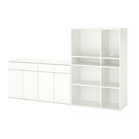 VIHALS Комбинация д/хранения - белый 235x37x140 см