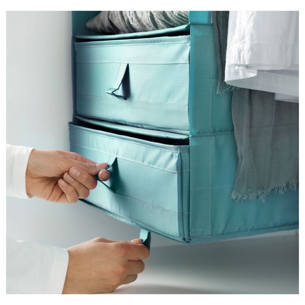 Ящик с отделениями СКУББ, голубой (44x34x11 см) - фото 3