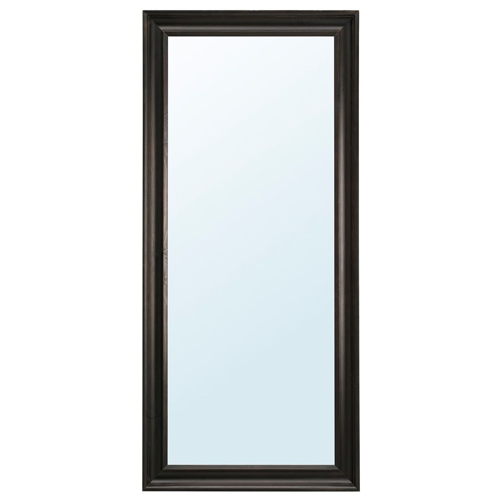 Зеркало, черно-коричневый 74x165 см IKEA ХЕМНЭС 803.692.11 - фото 1