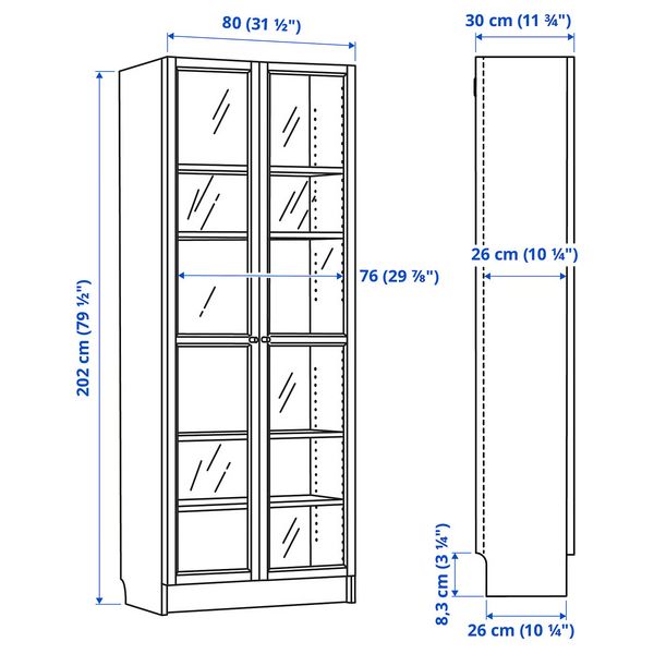 IKEA, дополнительный ракурс - схема-чертеж с размерами
