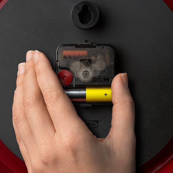 Настенные часы, красный 25 см IKEA НУФРА 104.724.62 - фото 2