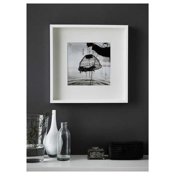 Рама, белый 50x50 см IKEA РИББА 803.815.81 - фото 4